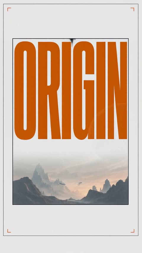 科幻ORIGIN海报逐层动态拼合