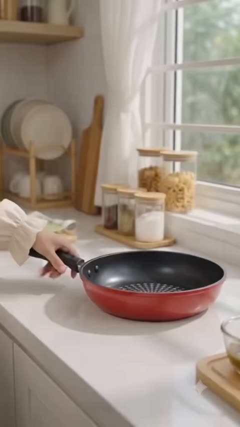 Kitchen frying pan from a commercial storyboard