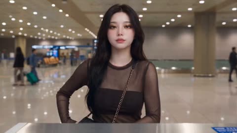 Airport immigration makeup wipe comedy in twelve shots
