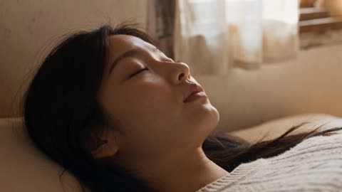 韩国乡村清晨起床与散步