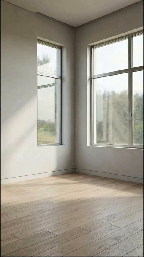 Empty room timelapse building a loft
