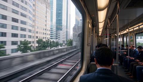 Time-travelling train, one 30-second take